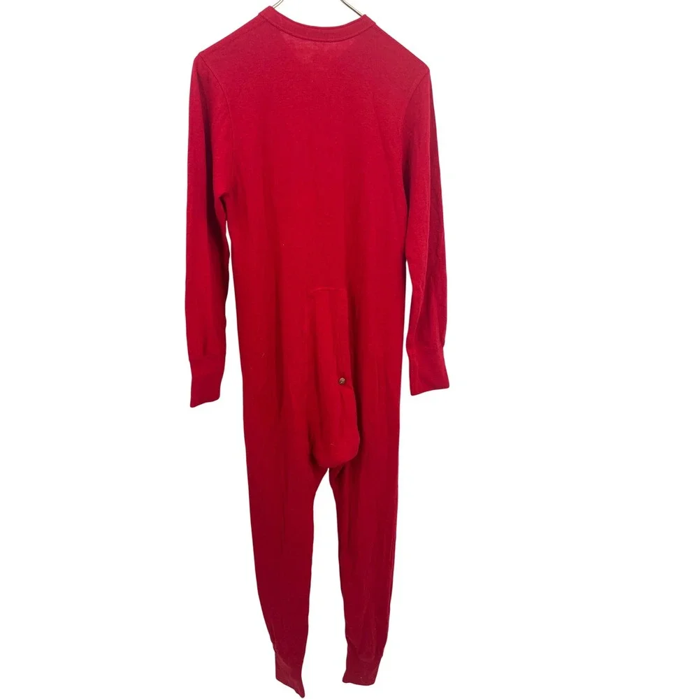 Duofold Cotton Wool Mid Weight Double Layer Thermal Union‎ Suit Red Long Johns